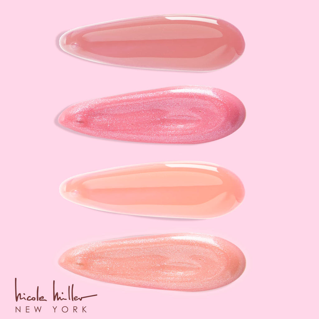 Nicole Miller New York Lip Gloss Collection – 10 Shimmery Shades in Peach Pack