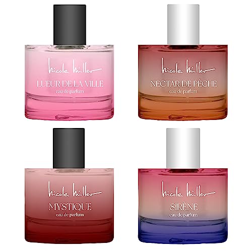 Nicole Miller New York 4-Piece 20ml Coffret Set | Lueur De La Ville, Nectar De Peche, Sirène, Mystique