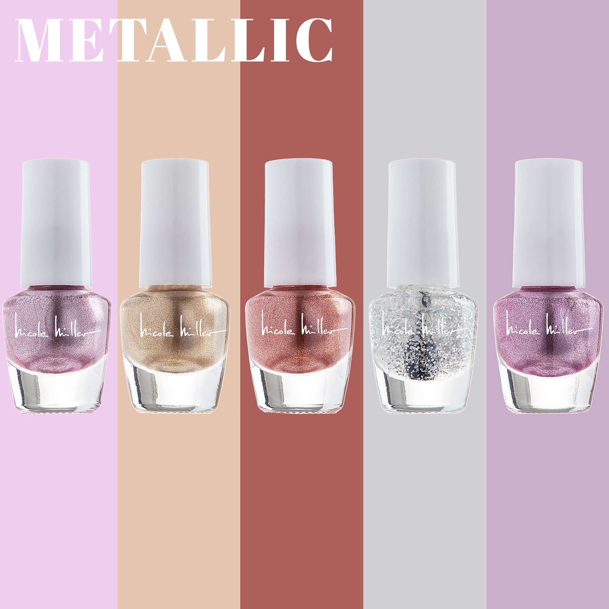 Nicole Miller New York Mini Nail Polish Set — 30 Glossy Shades, 4.5 ml Each