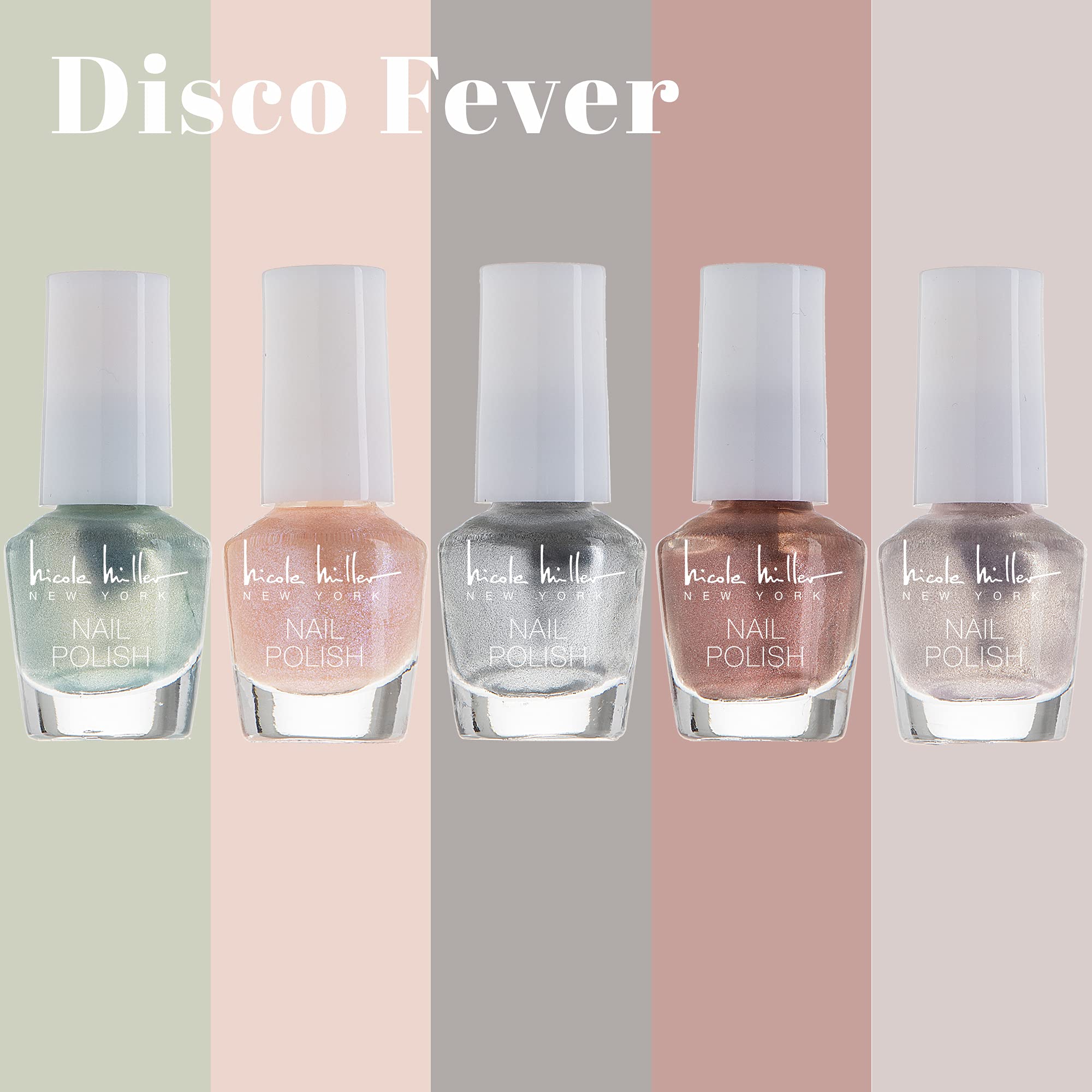 Nicole Miller New York Mini Nail Polish Set — 30 Glossy Shades, 4.5 ml Each