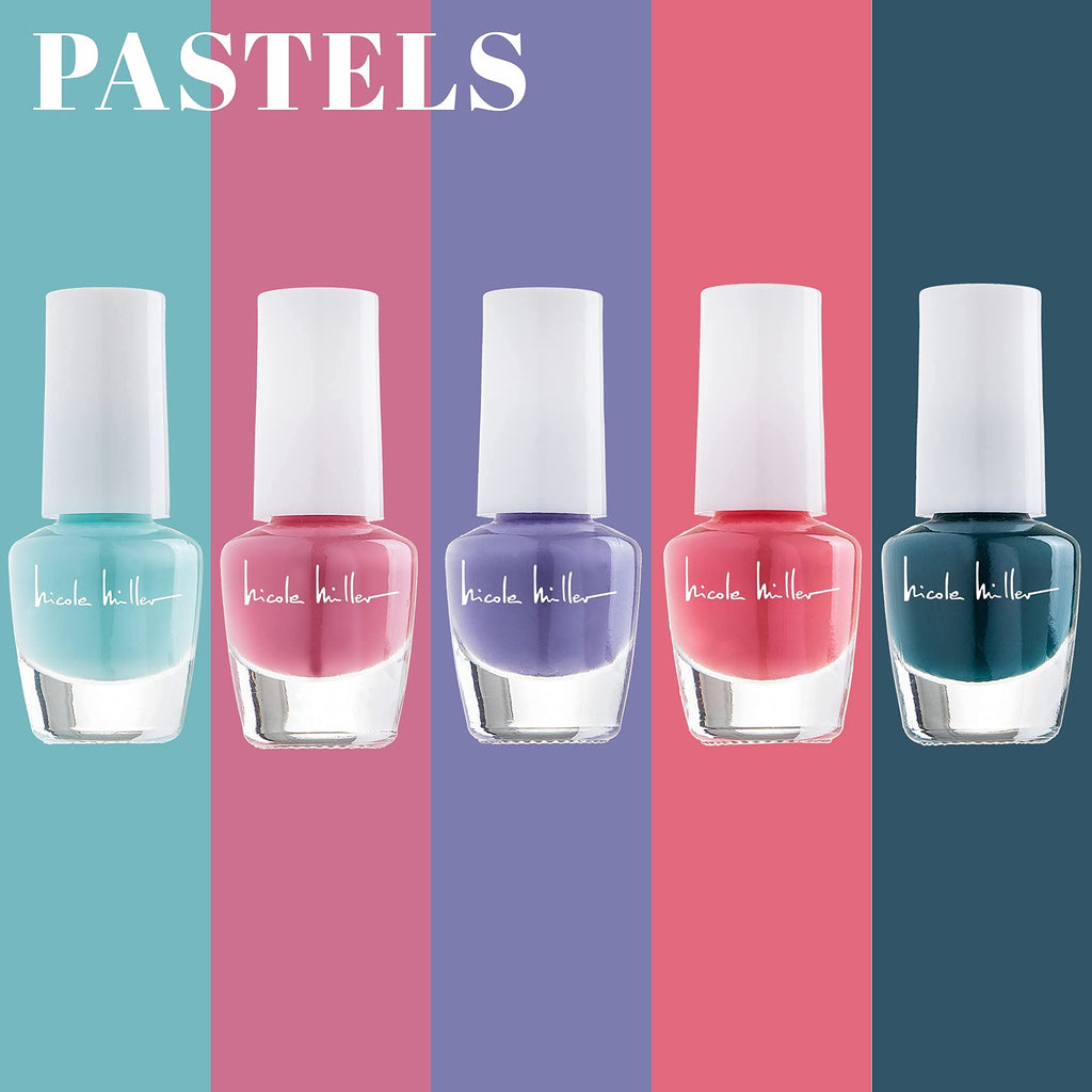 Nicole Miller New York Mini Nail Polish Set – Glossy, Vibrant 2-Pack Collection