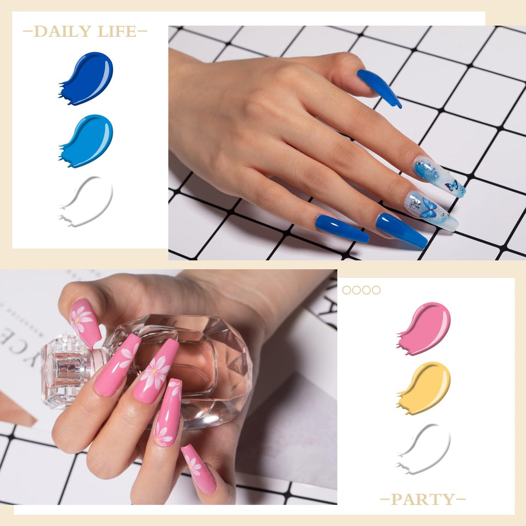 NICYVFV 60 PCS Gel Nail Set – 54 Colors, Glitter Top Coats, Builder Gel, Base Coat, Glossy & Matte Finish