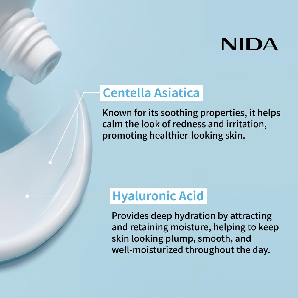 NIDA Youthful Formula Ultimate Moisturizing Cream – Centella, Hyaluronic Acid, Niacinamide, Collagen