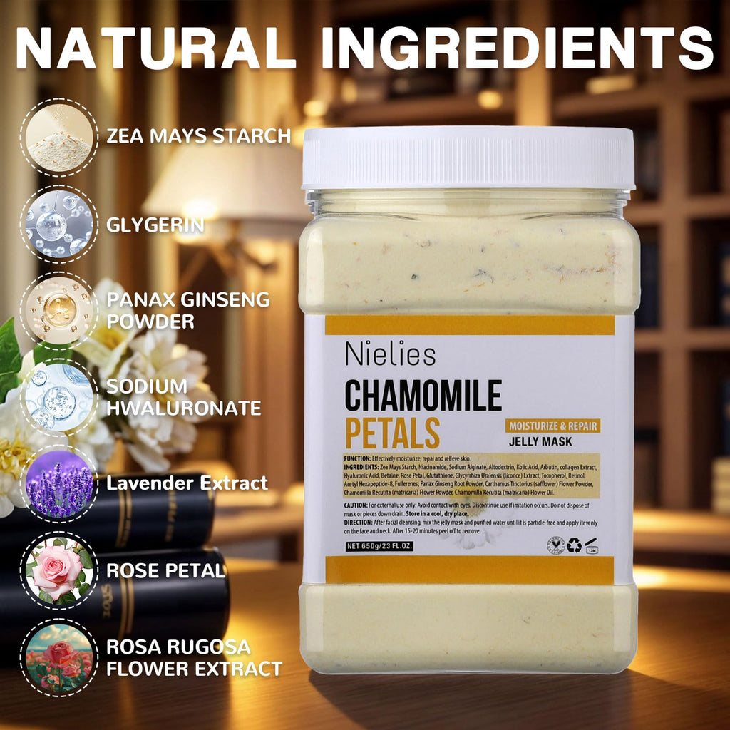 Nielies Chamomile Vajacial Peel-Off Jelly Mask Set – Instant Hydration