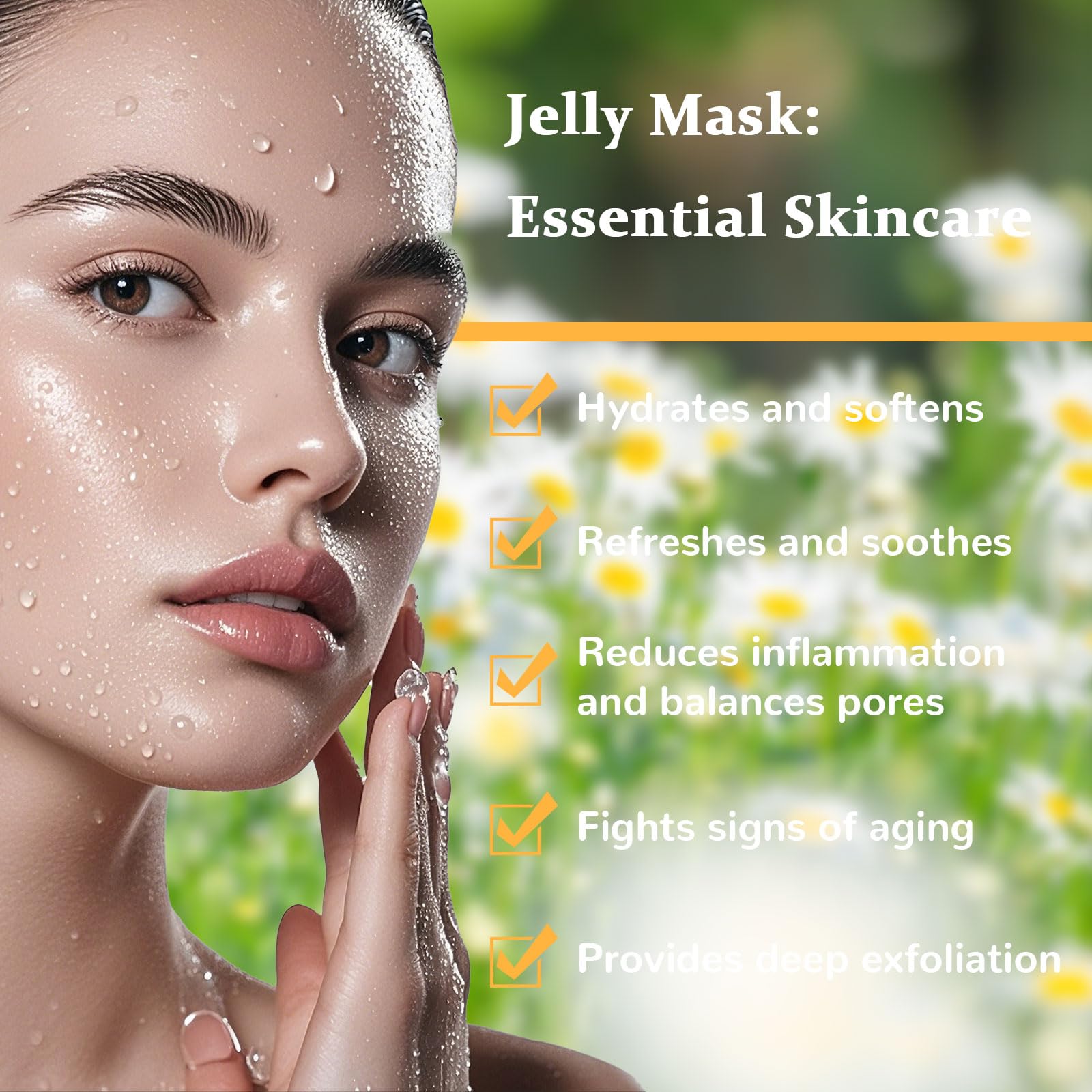 Nielies Chamomile Vajacial Peel-Off Jelly Mask Set – Instant Hydration