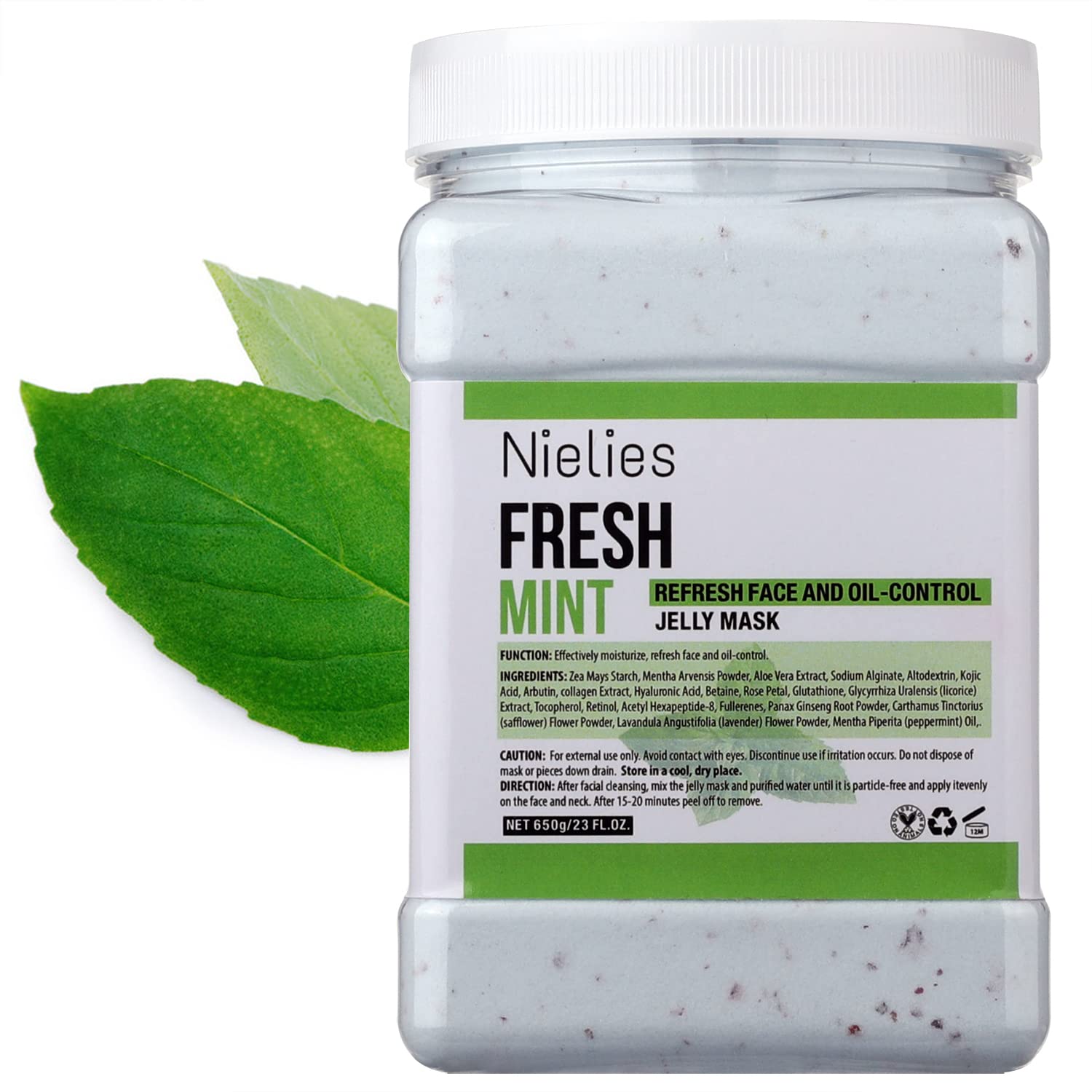 Nielies Fresh Mint Jelly Mask – Peel-Off Facial for Instant Hydration & Smoothing