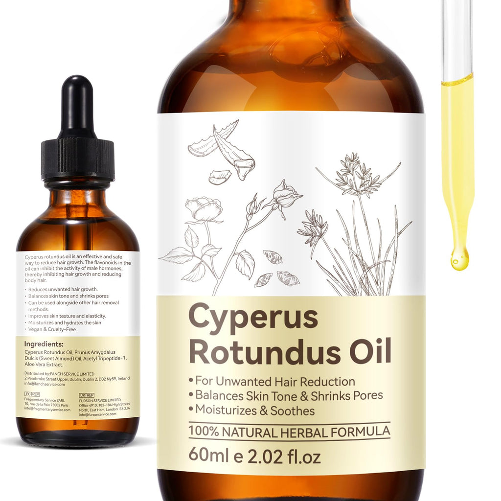 NIFEISHI Cyperus Rotundus Oil for Hair Removal – Gentle, Moisturizing Formula (60ml)