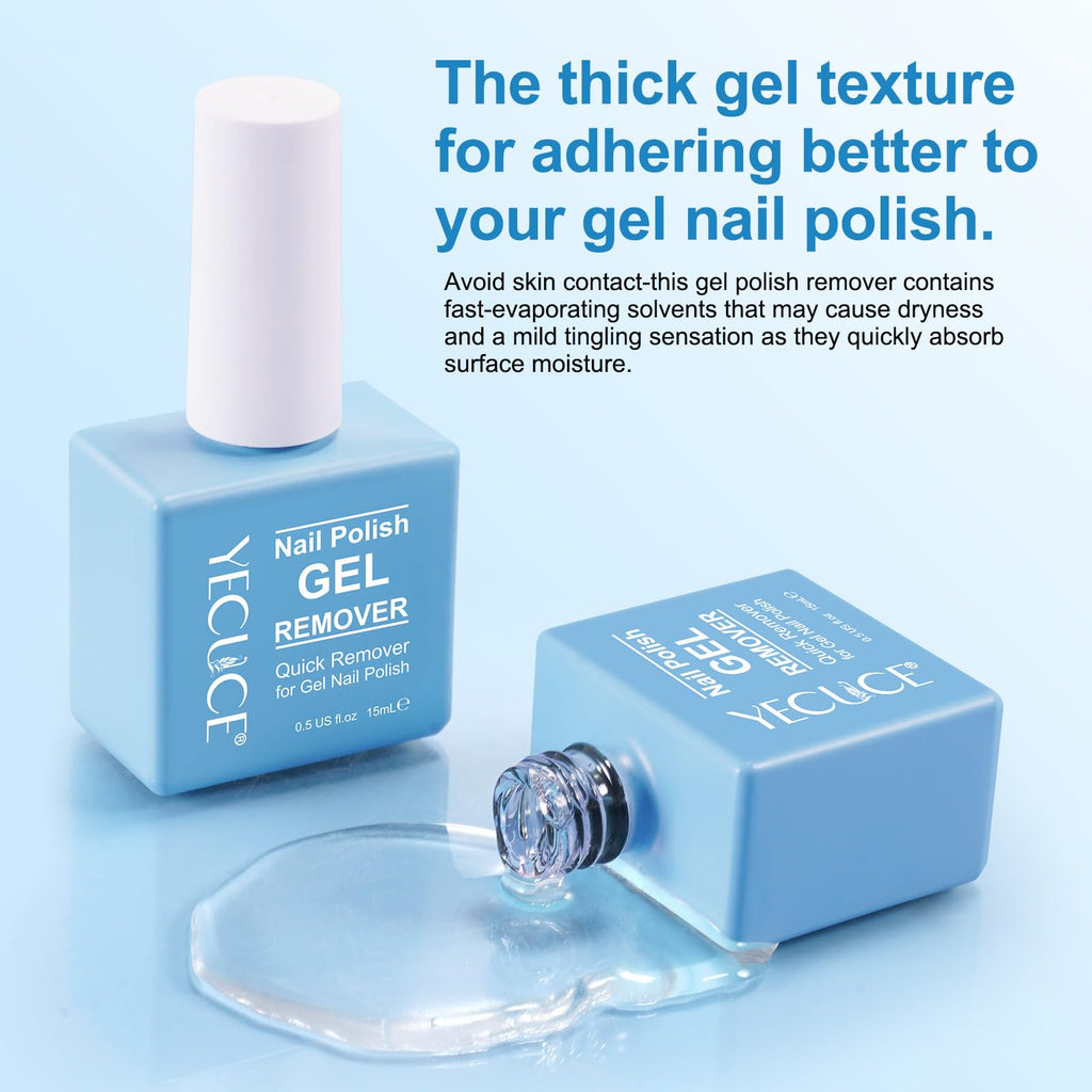 NIFEISHI Gel Nail Polish Remover 3pcs — Quick 3-5 Minute Foil-Free Removal (15ml)