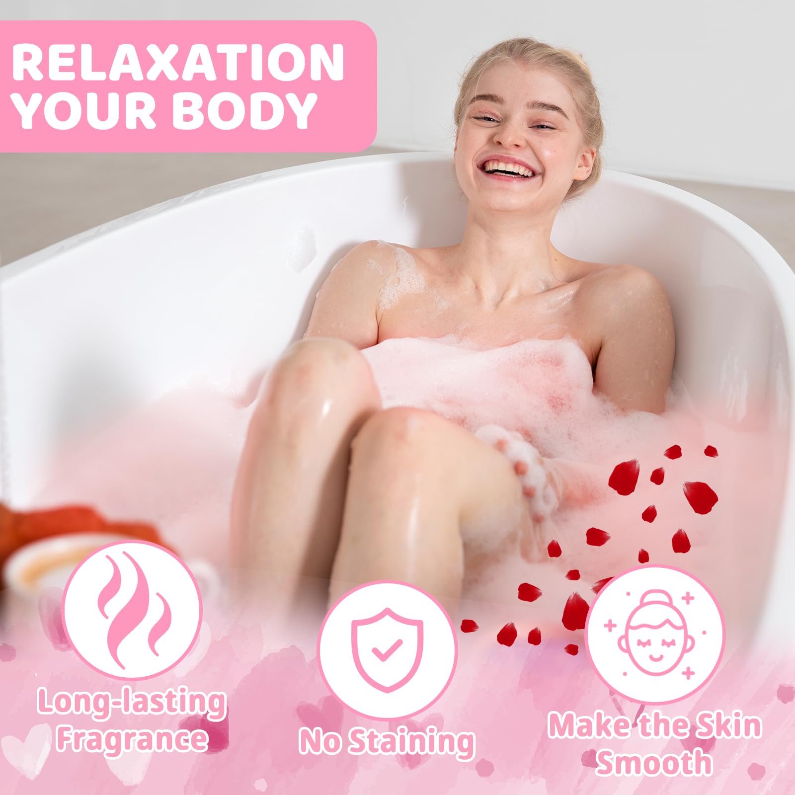 NIGOWAYS Valentine's Day Bath Bombs 12pc Heart Gift Set with Cards