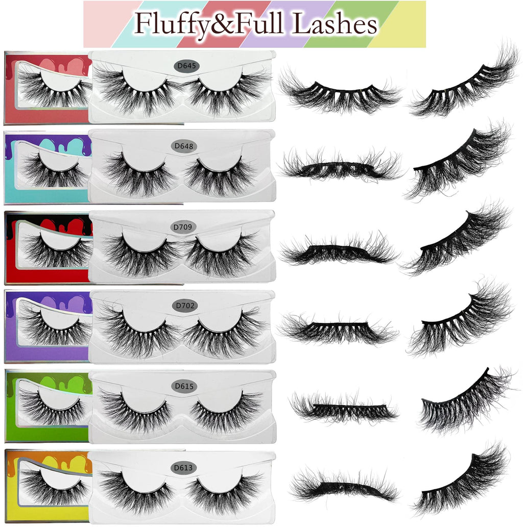Ninglash Mink Lashes Bulk – 30 Pack, 6 Styles, 15–22mm Real Mink Full Strip Lashes