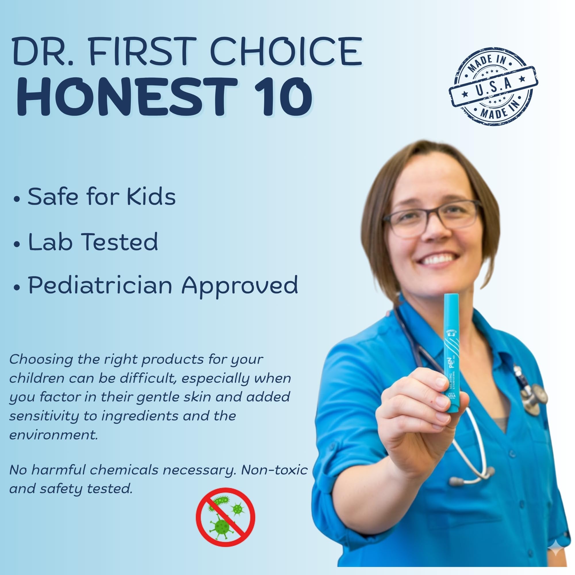 Nipit Honest10 Nail Biting Prevention Pen for Kids – 0.25 oz – USA Made