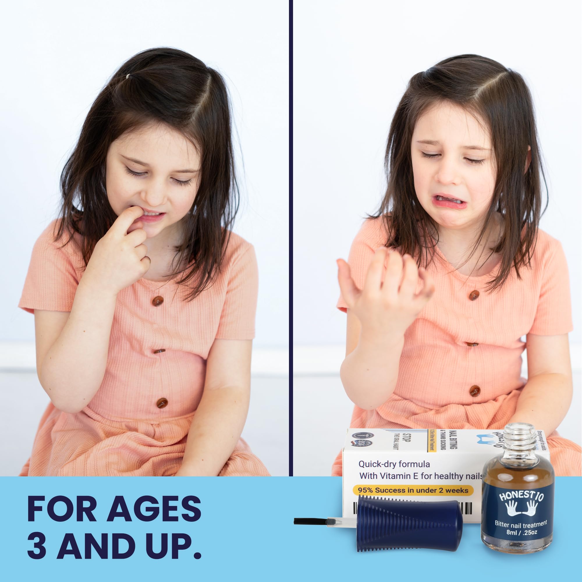 Nipit Honest10 Nail Biting Prevention – Safe Bitter Polish, Lab Tested & USA Made
