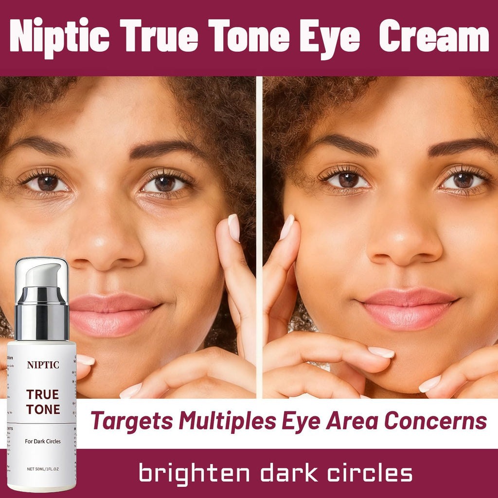 Niptic True Tone Eye Cream – Dark Circles, Puffiness & Fine Lines Repair (1 Pcs)