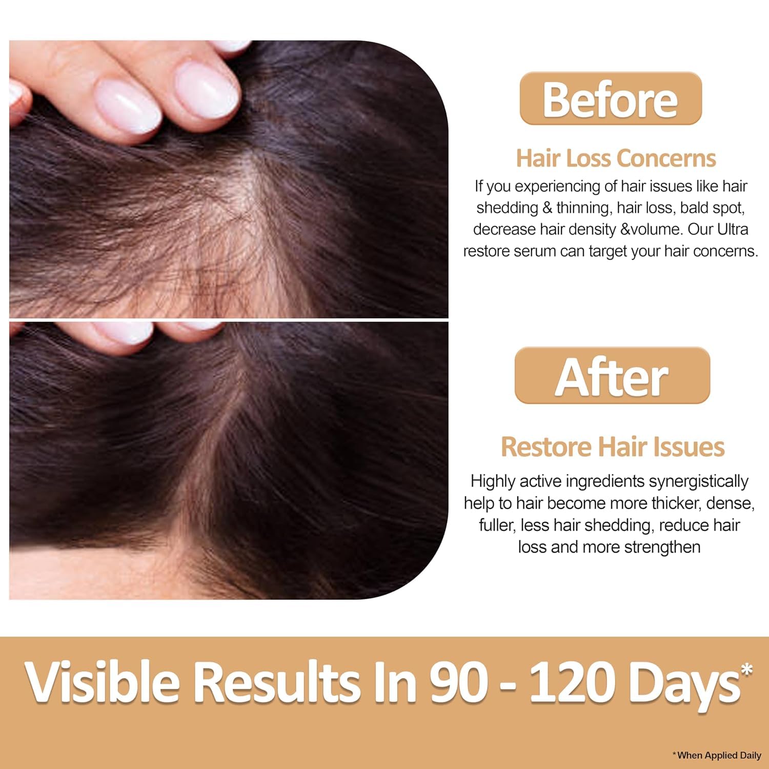 Nirvana Nurture Ultra Restore Hair Growth Serum – Fuller Hair, Scalp Hydration & Detox