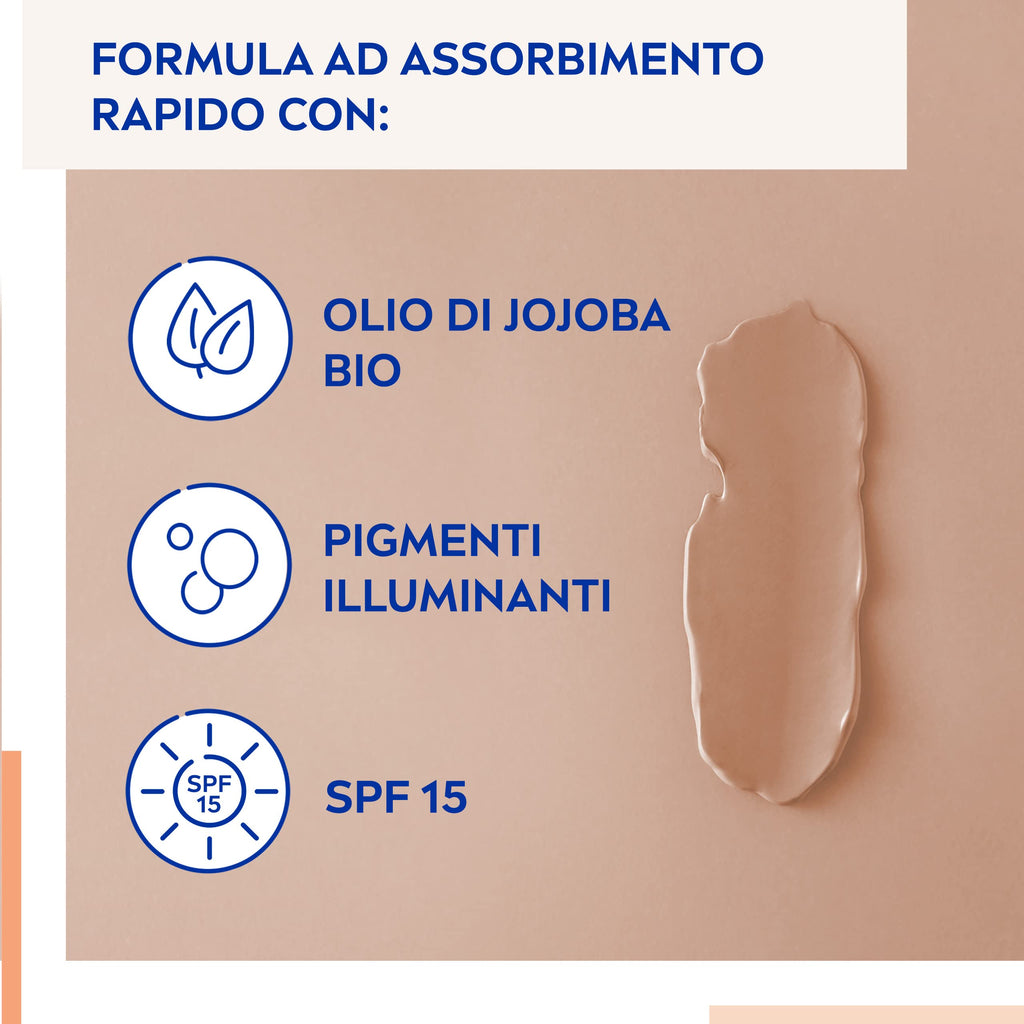 NIVEA 5-in-1 BB Cream Light Bundle – 2x50 ml with Jojoba Oil & Mineral Pigments