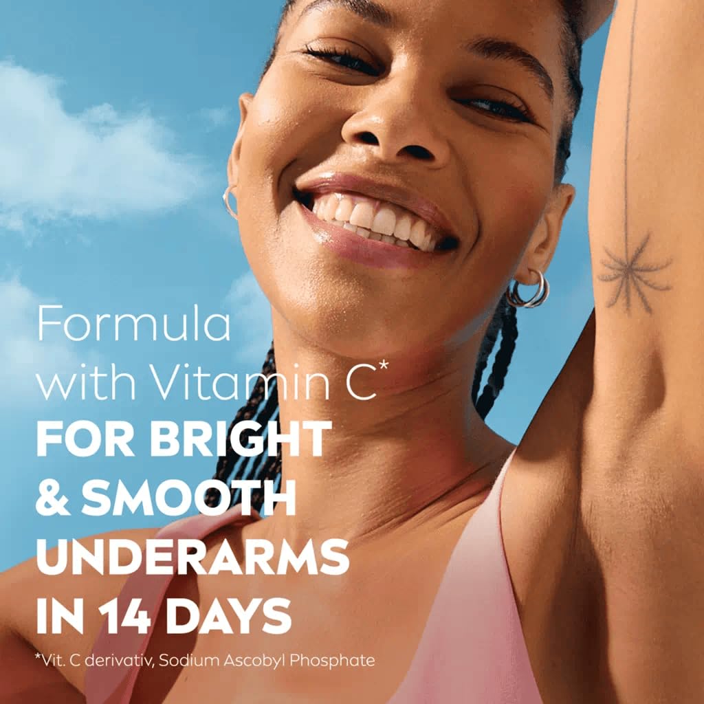 NIVEA Extra Bright 8 Super Food Vitamin C Collagen Booster Underarm Roll-On Deodorant - Alcohol-Free, 72HR Odor Protection, 3x50ml