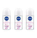 NIVEA Extra Brightening Flavor Roll-On Deodorant – Alcohol-Free, 48HR Odor Protection, 3 x 50ml