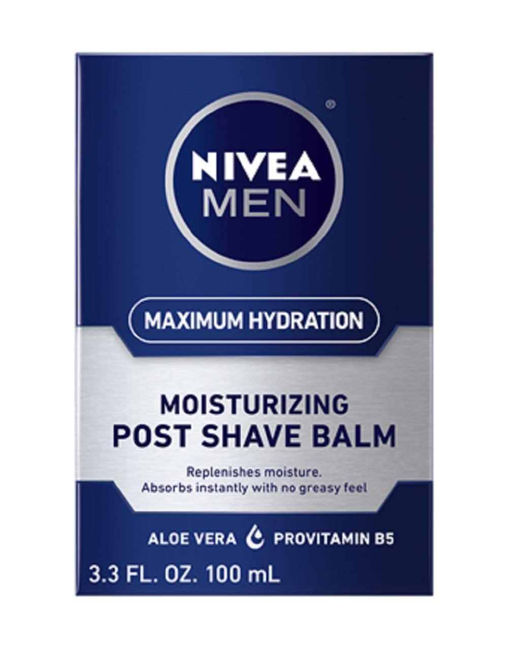 NIVEA for Men Replenishing Post Shave Balm 3.30 oz – Pack of 2