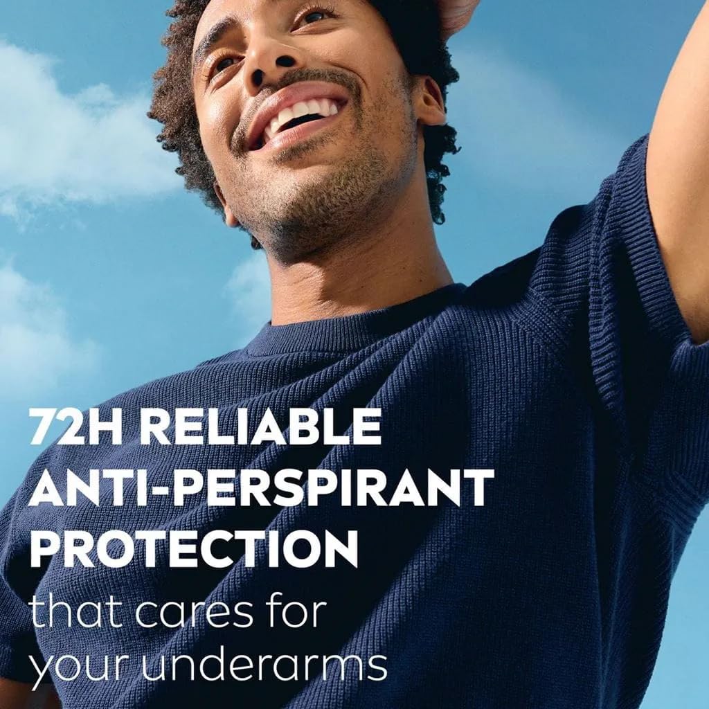 NIVEA Men Cool Kick Anti-Perspirant Roll-On Deodorant 50ml – 72h Sweat and Odor Protection (3 Pack)