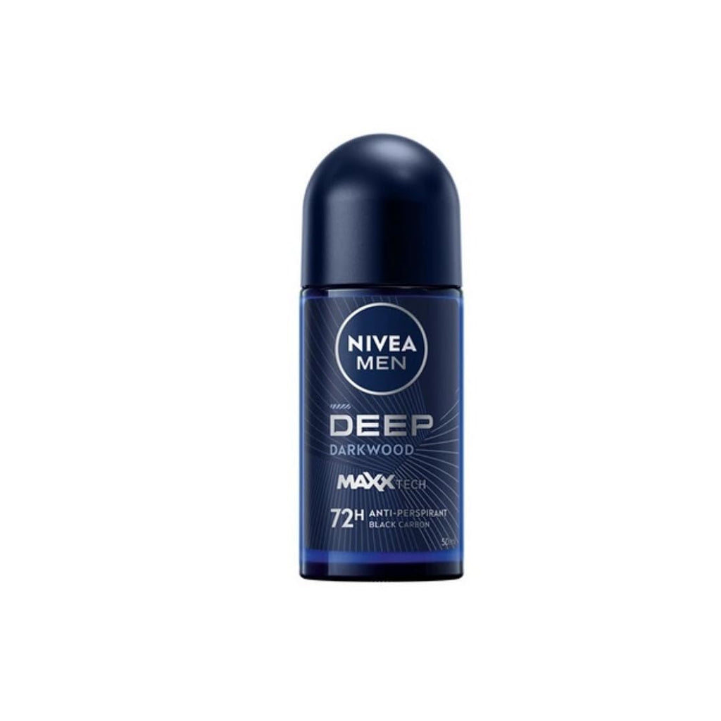 NIVEA MEN DEEP Darkwood Roll-On 72H Protection (Pack of 3)