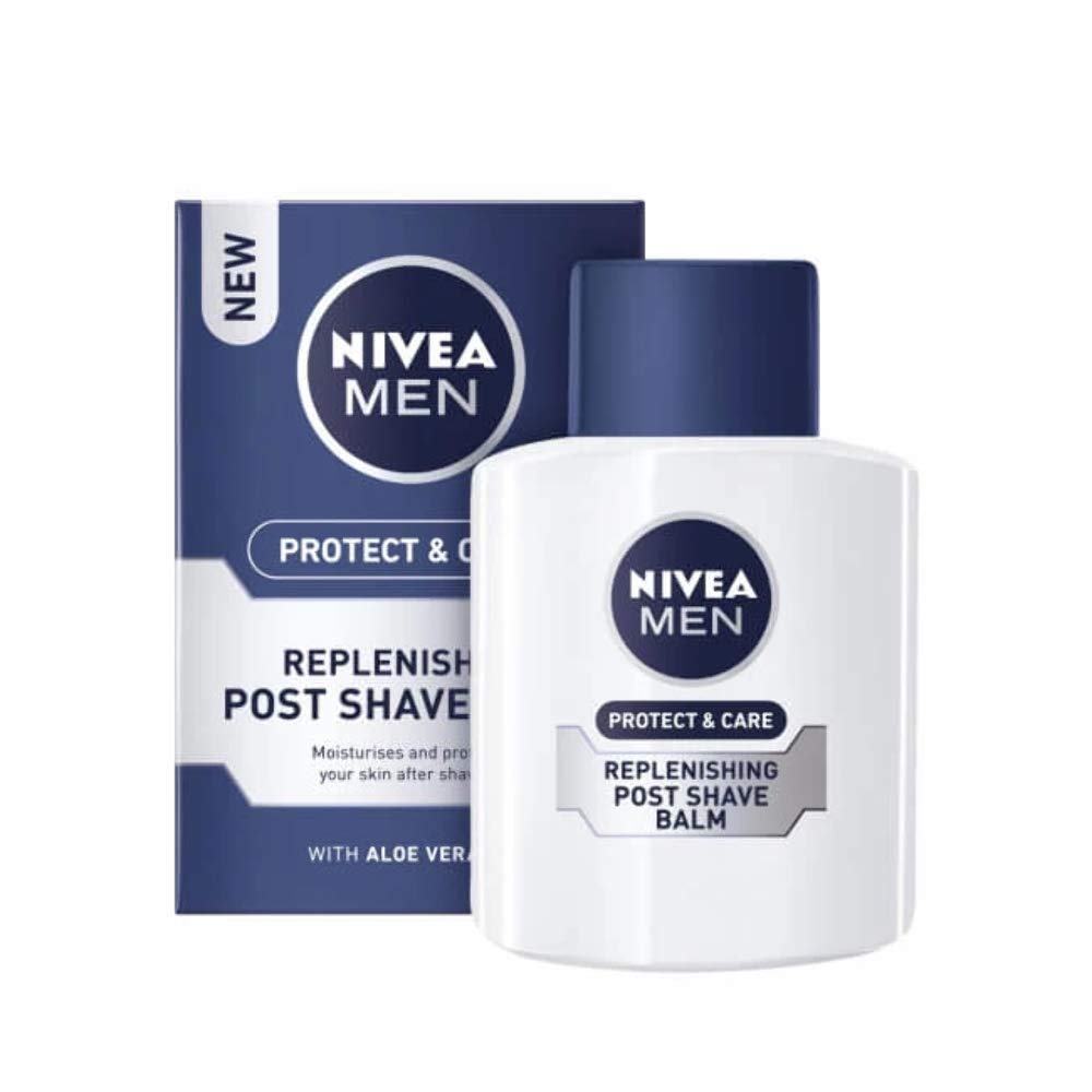 NIVEA FOR MEN Moisturizing Post Shave Balm 3.30 oz – Soothing, Hydrating Aftershave Care