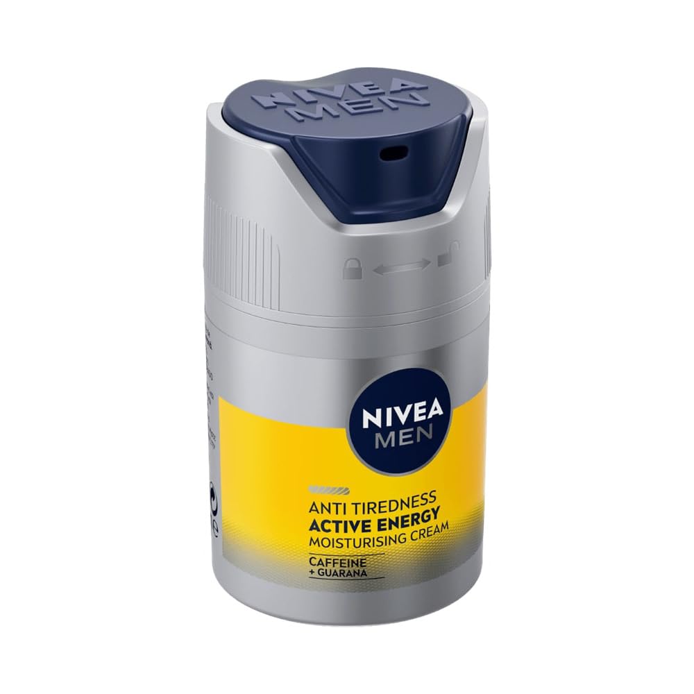 NIVEA MEN Skin Energy Caffeine Moisturising Face Cream 50 ml | Lightweight Hydration for Men