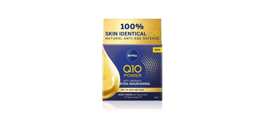 NIVEA Q10 Power Anti-Wrinkle Night Cream with Creatine & Hyaluronic Acid – 50 ml