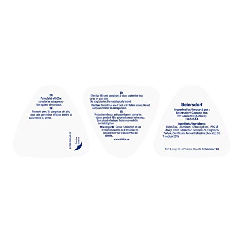 NIVEA Stress Protect Zinc Complex Deodorant Roll-On – 50 ml (1.69 oz) for Women