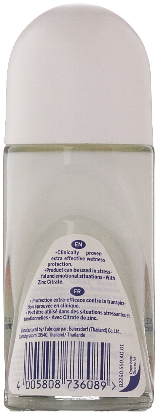 NIVEA Stress Protect Zinc Complex Deodorant Roll-On – 50 ml (1.69 oz) for Women