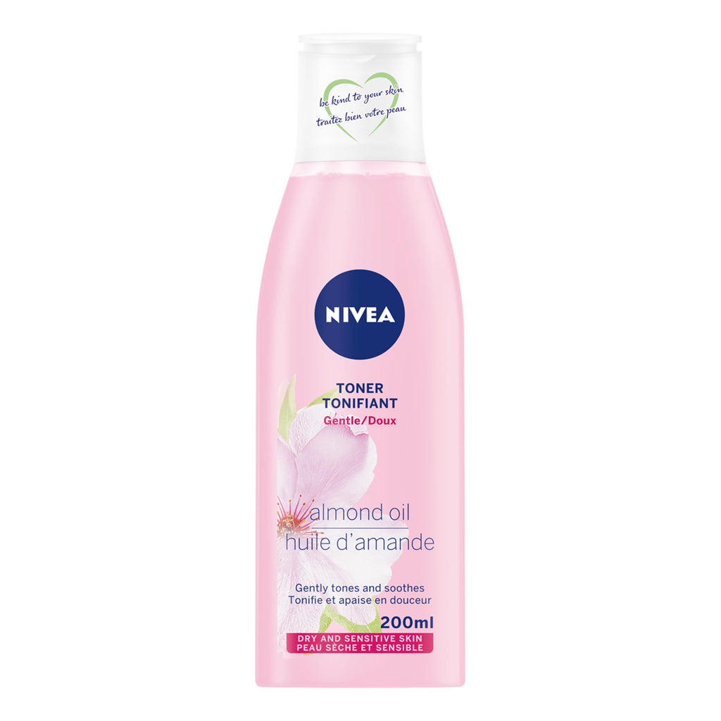 NIVEA Visage Gentle Toner – Hydrating, Dermatologist-Tested for Dry & Sensitive Skin (6.8 oz)