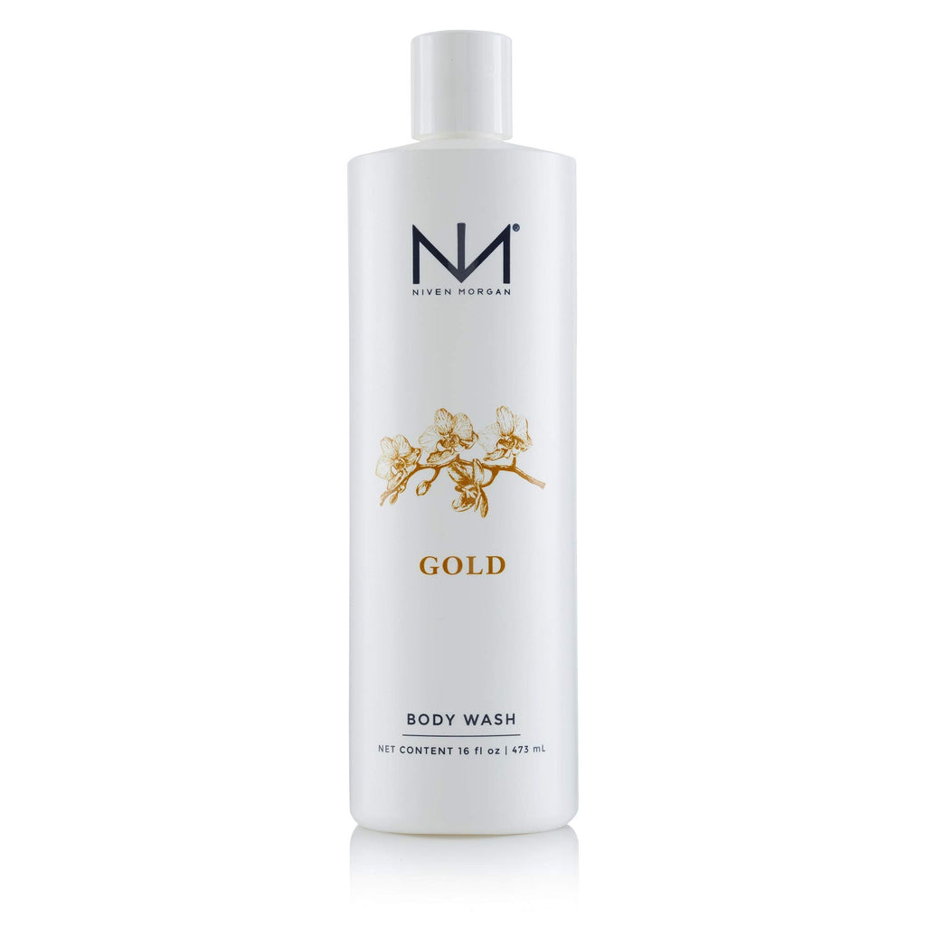 Niven Morgan Gold Body Wash, 16oz – Vitamin E, Chamomile & Arnica