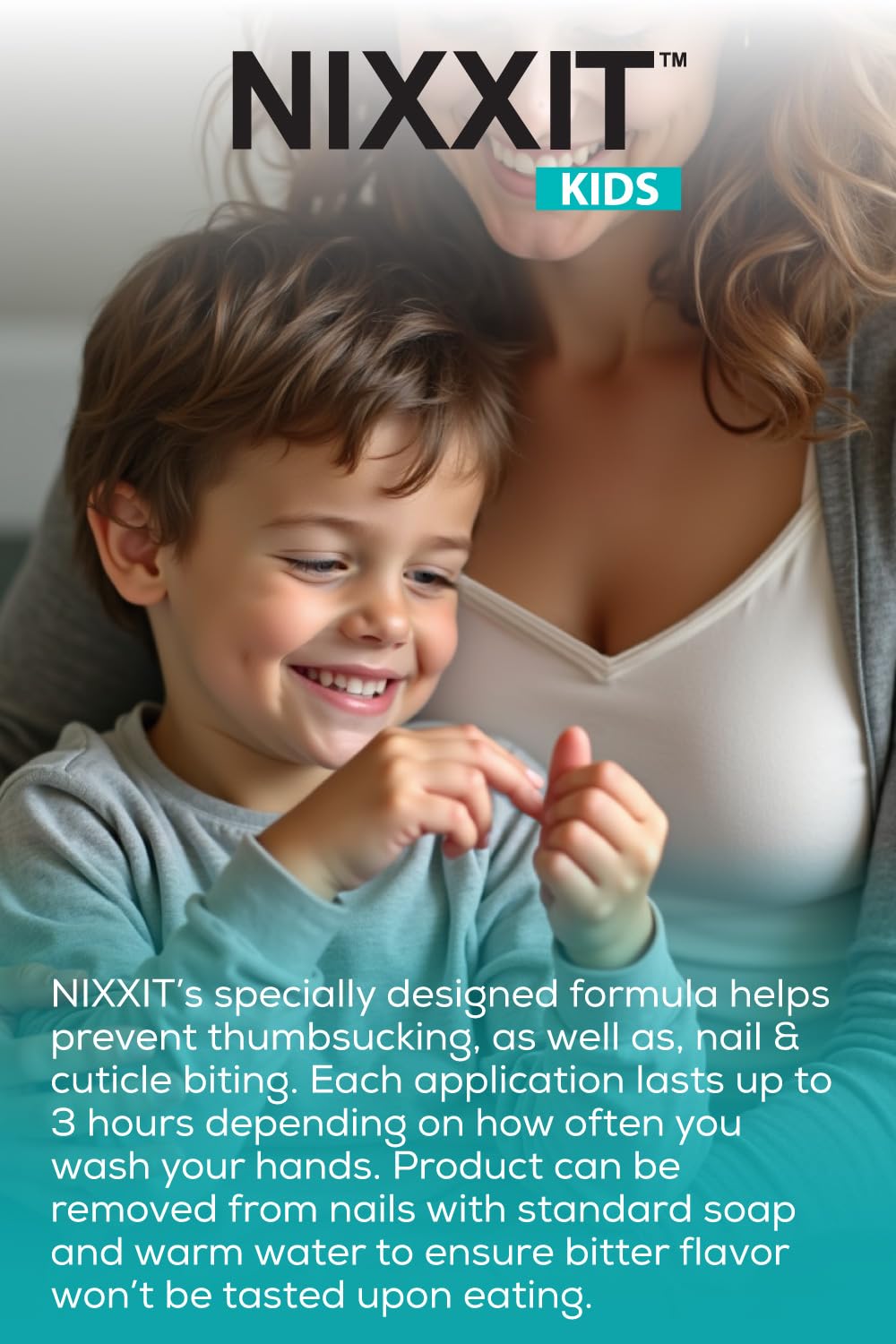 NIXXIT Nail Biting Prevention for Kids – Deterrent Pen for Nails, Cuticles & Thumb Sucking