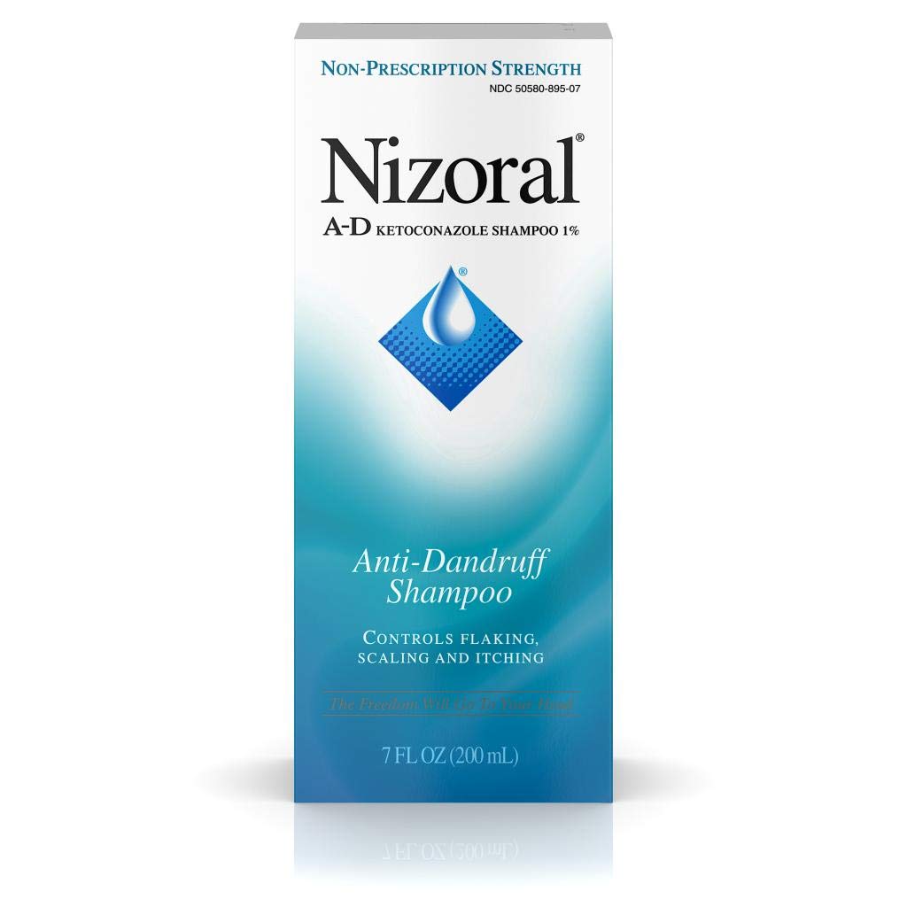 Nizoral A-D Anti-Dandruff Shampoo Value Pack, Blue, Fresh Scent, 7 oz x 2