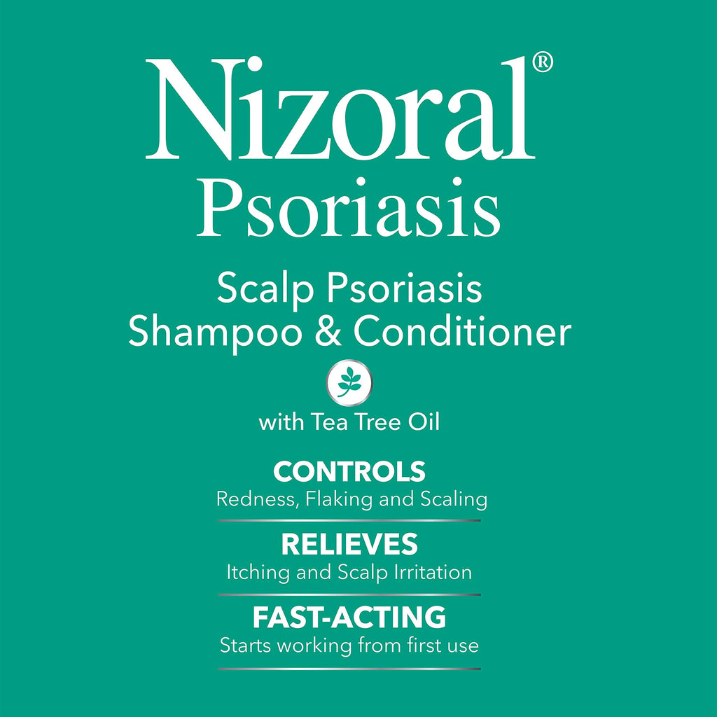 Nizoral Psoriasis Shampoo & Conditioner - 11 oz | Maximum Strength Scalp Relief
