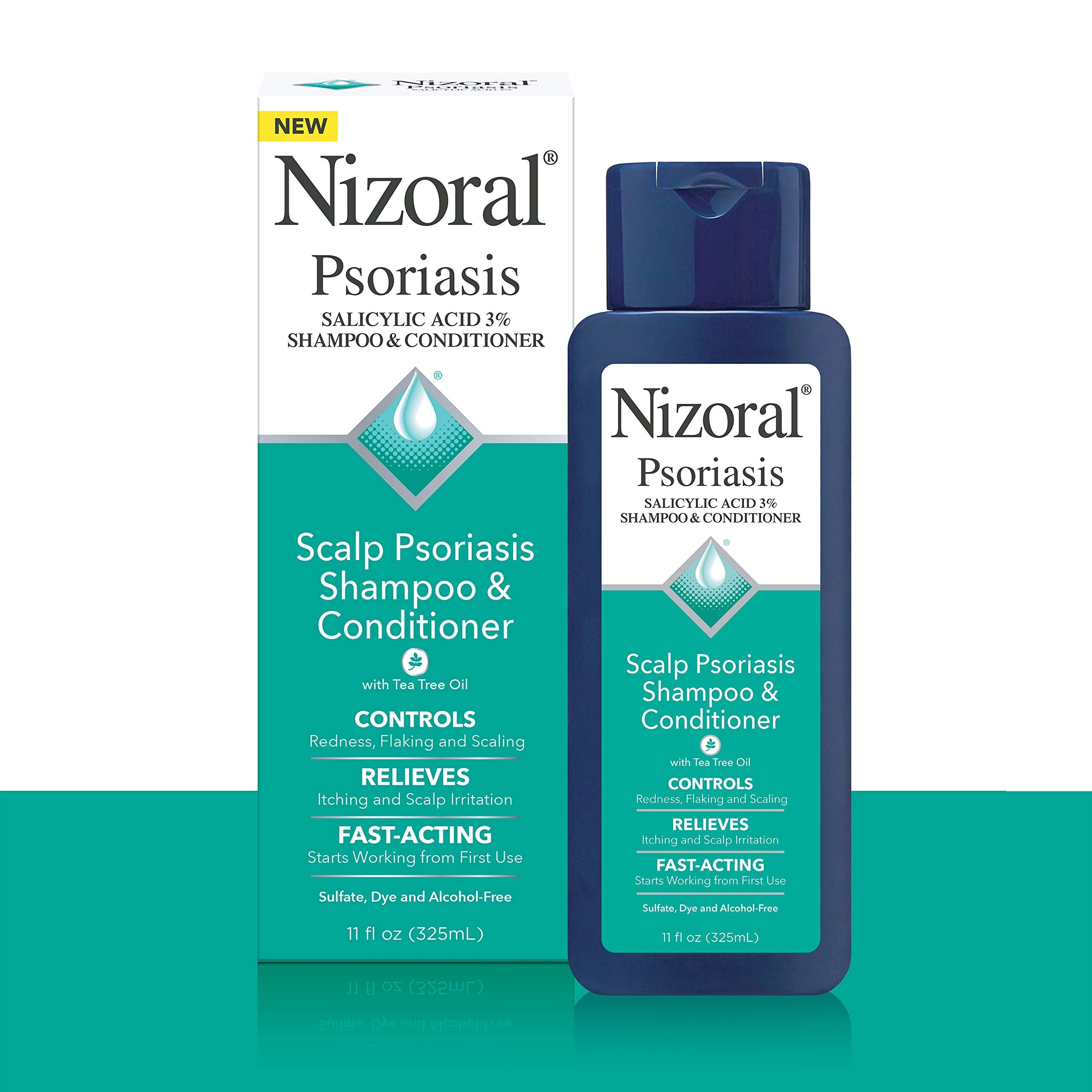Nizoral Psoriasis Shampoo & Conditioner - 11 oz | Maximum Strength Scalp Relief