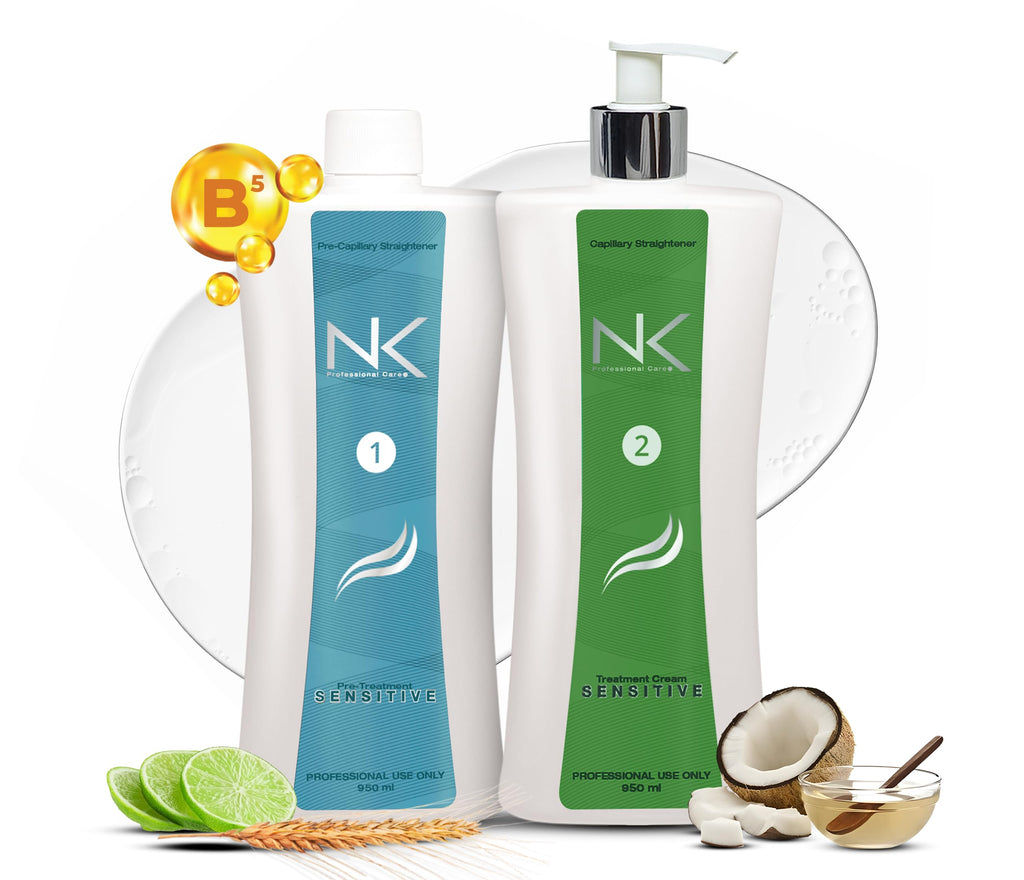 NK Professional Care Keratin Hair Straightening – Sensitive Scalp, Formaldehyde-Free, 950ml