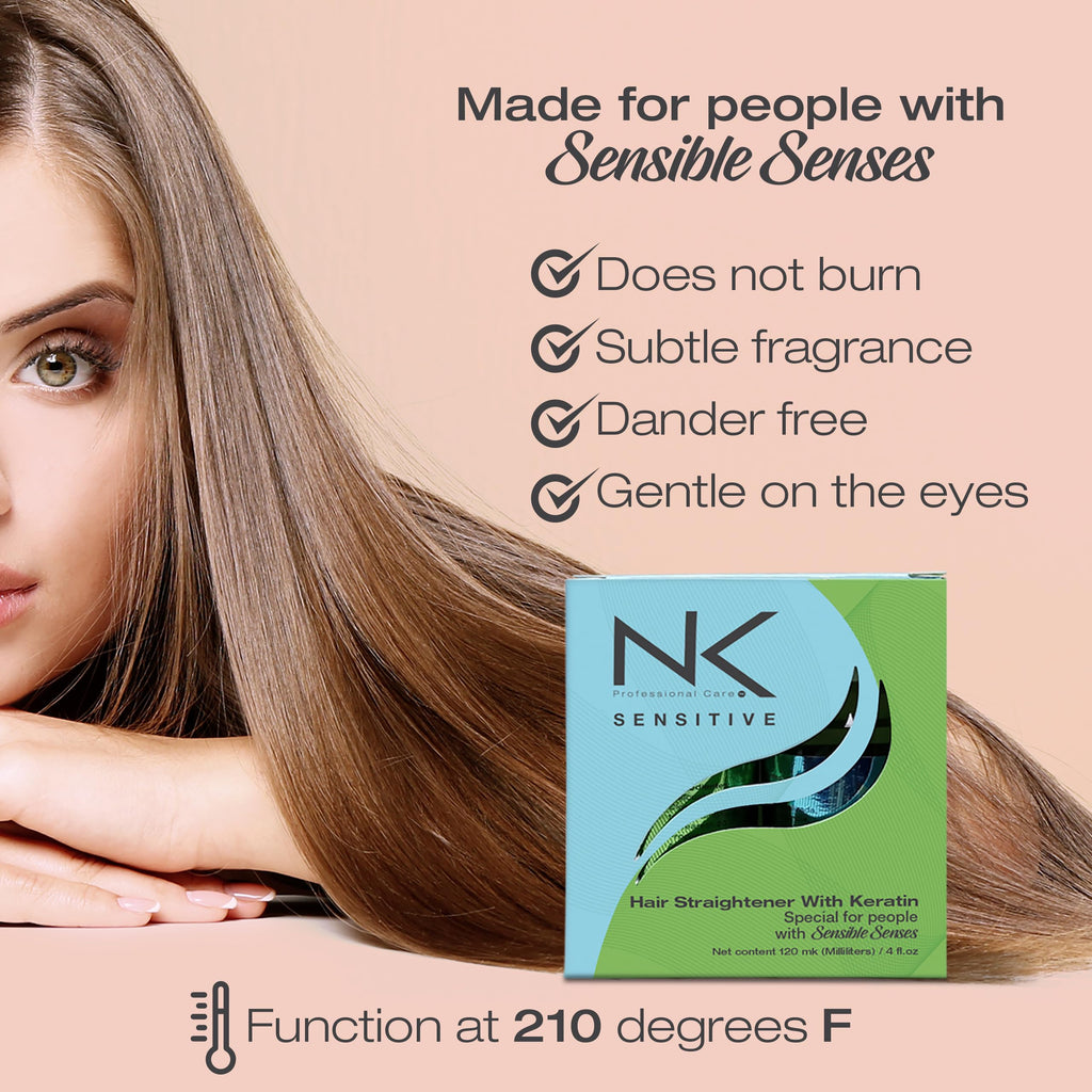 NK Professional Care Keratin Hair Straightening – Sensitive Scalp, Formaldehyde-Free, 950ml