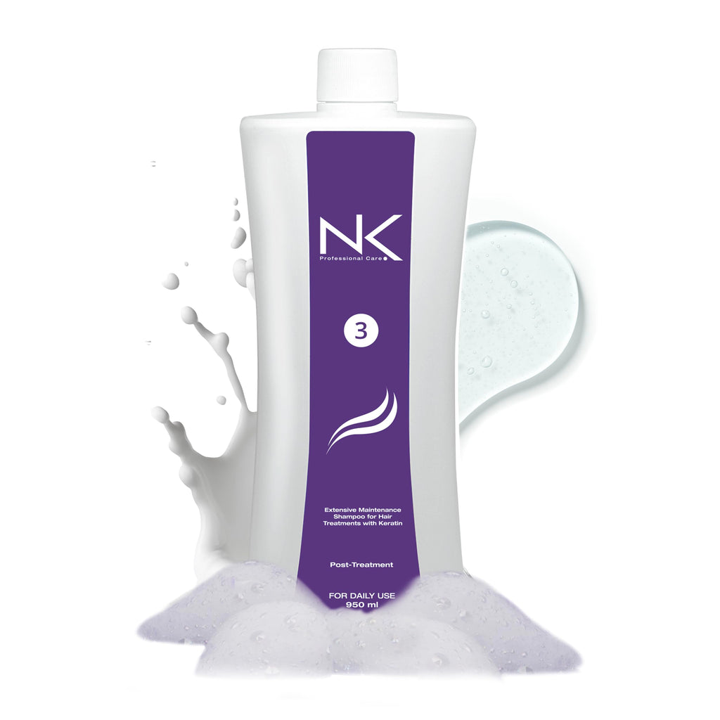 NK Professional Care Step 3 Extensive Maintenance Shampoo for Keratin Treatments – Salt-Free, 950ml