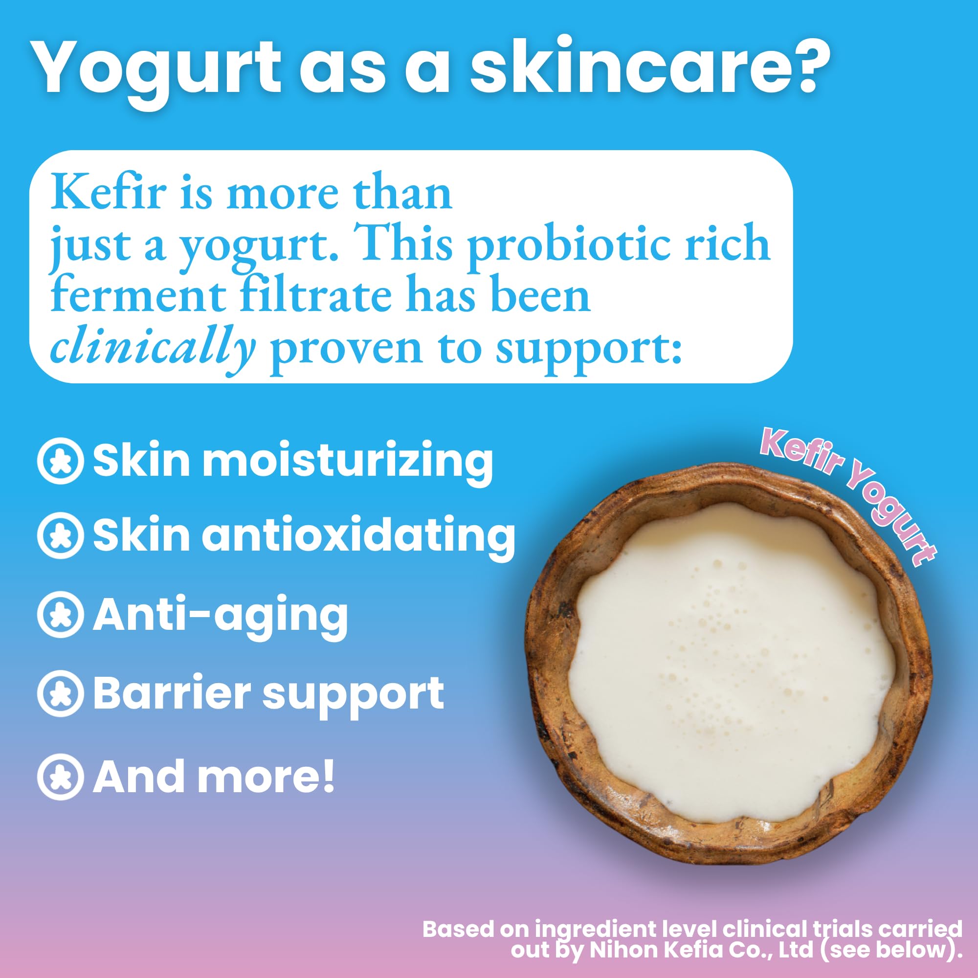 NKG The Kefir Mask - Premium Kefir-Based Biocellulose Sheet Mask (4-Pack) for Deep Hydration