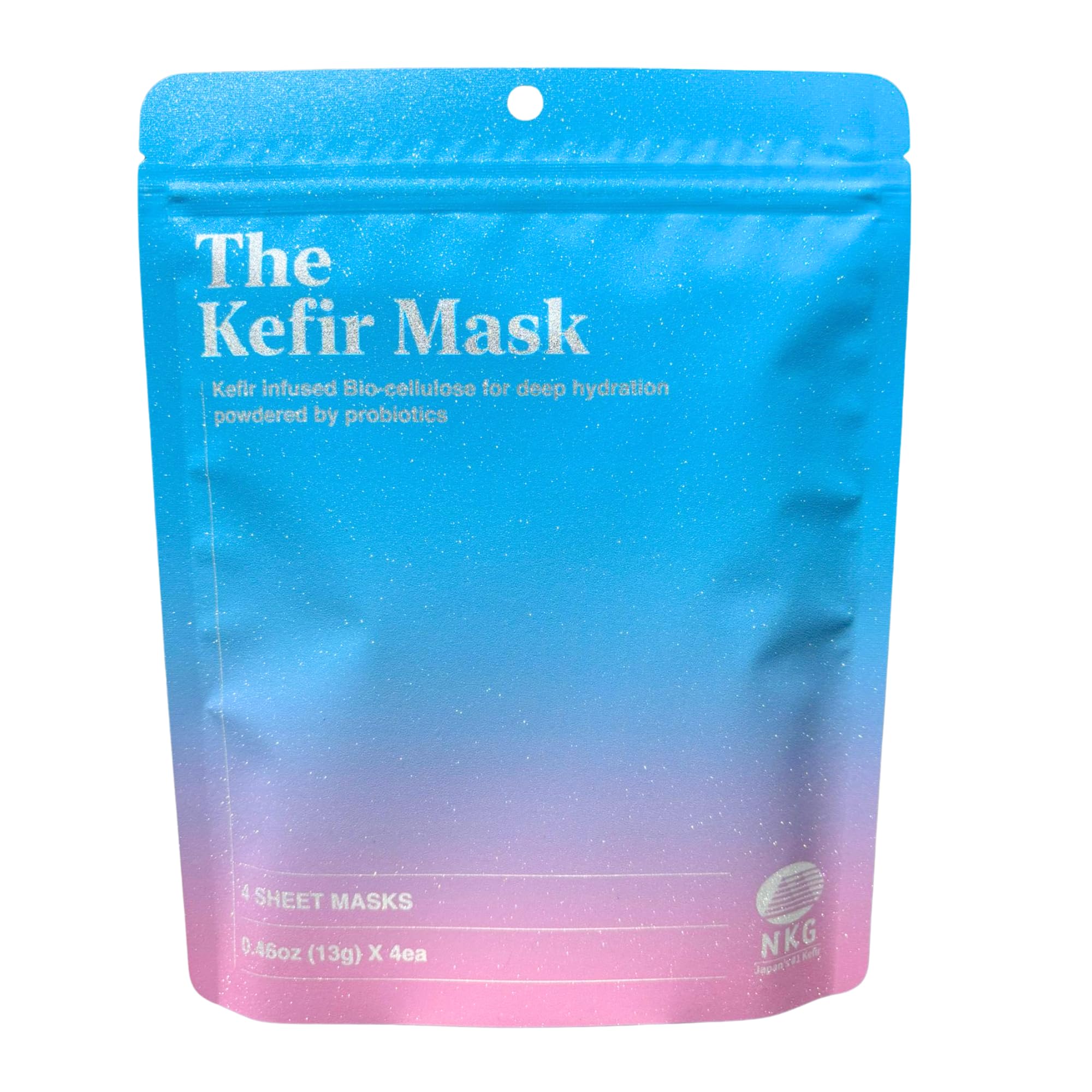 NKG The Kefir Mask - Premium Kefir-Based Biocellulose Sheet Mask (4-Pack) for Deep Hydration