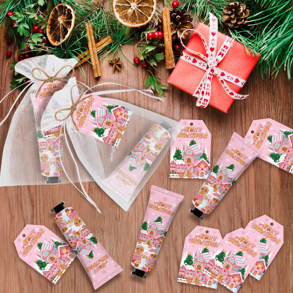 Nlicrst 50-Count Gingerbread Man Hand Cream Bulk Gift Set for Christmas Parties