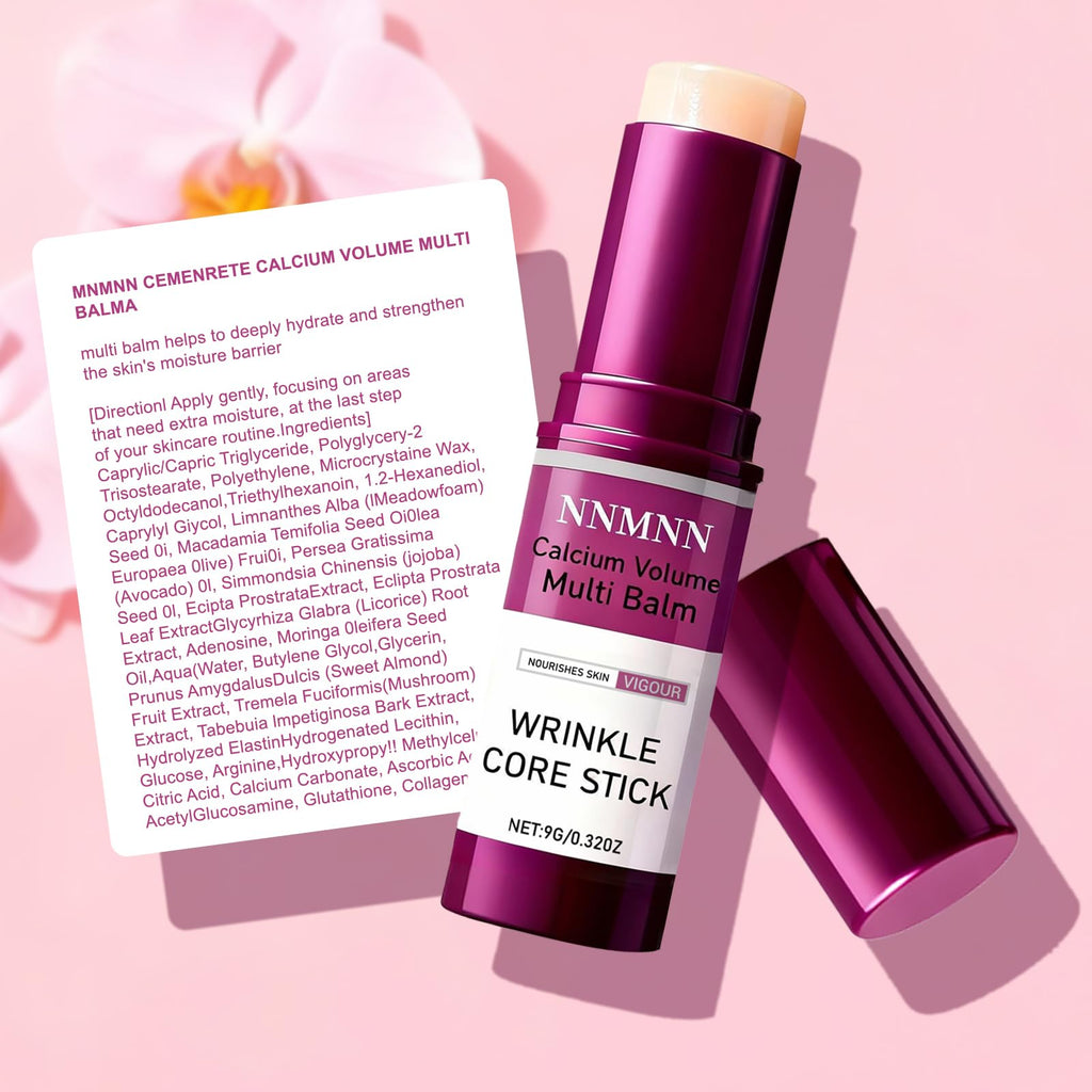 nnmnn Calcium Volume Multi Balm Stick – Hydration, Smoothing & Firming for Face, Eyes & Neck