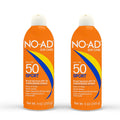 NO-AD SPORT SPF 50 Sunscreen Spray – Non-Greasy, Waterproof, 9 oz (2-Pack)
