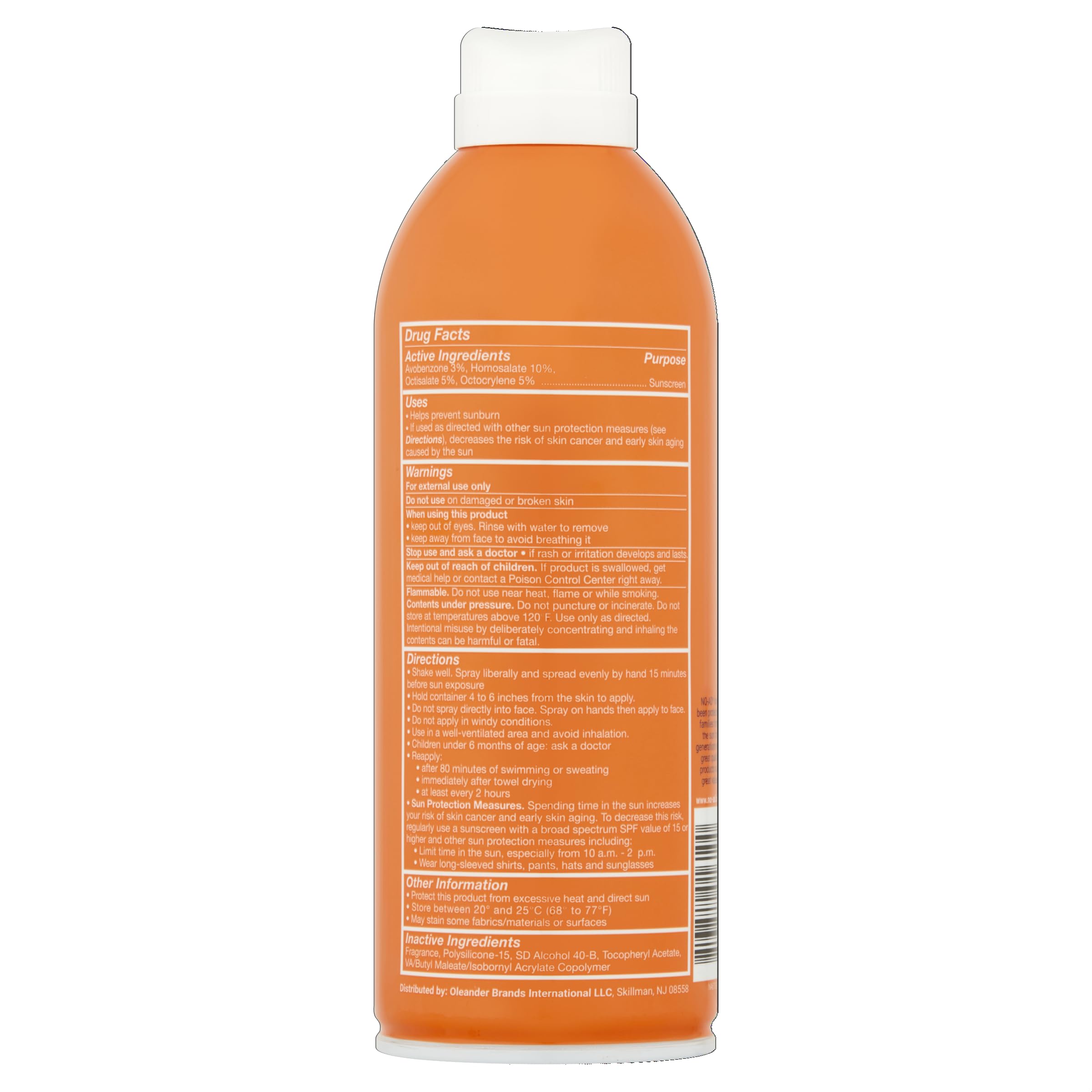 NO-AD SPORT SPF 50 Sunscreen Spray – Broad Spectrum, Non-Greasy (9 oz)