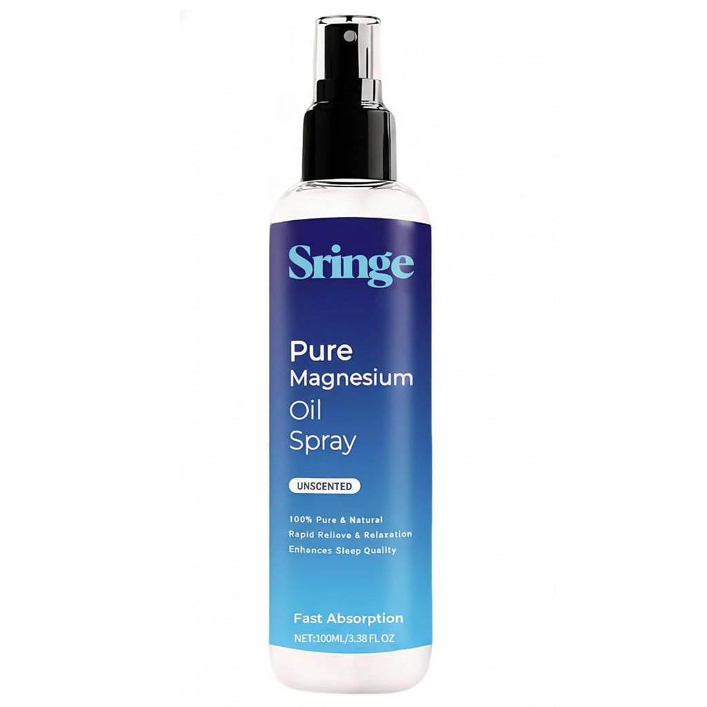 NO BALD Sringe Pure Magnesium Oil Spray – Fast Absorption for Muscle Comfort & Stress Support | 3.38 FL OZ
