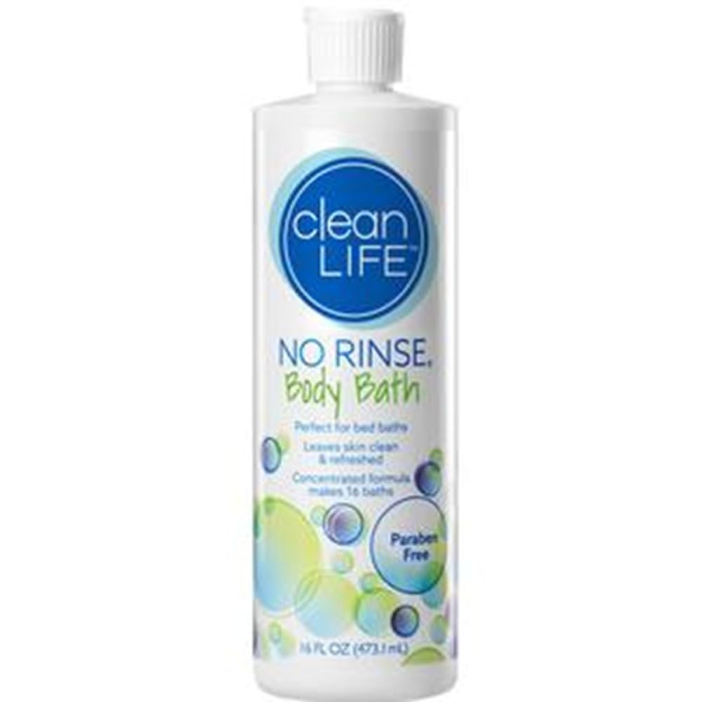 No-Rinse Body Bath 16 oz – Rinse-Free Clean, Fresh & Odor-Free, 3-Pack (16 Baths per Bottle)