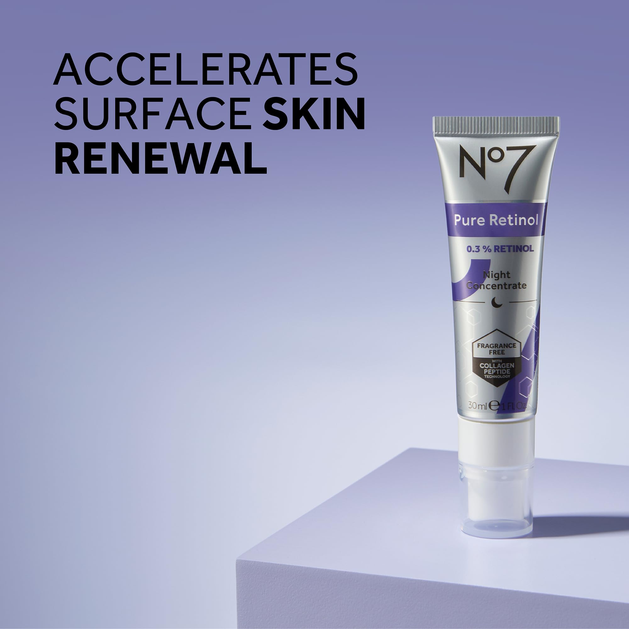 No7 Advanced Retinol 0.3% Night Concentrate – Overnight Serum with Matrixyl 3000+