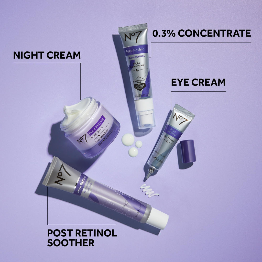 No7 Advanced Retinol 0.3% Night Concentrate – Overnight Serum with Matrixyl 3000+