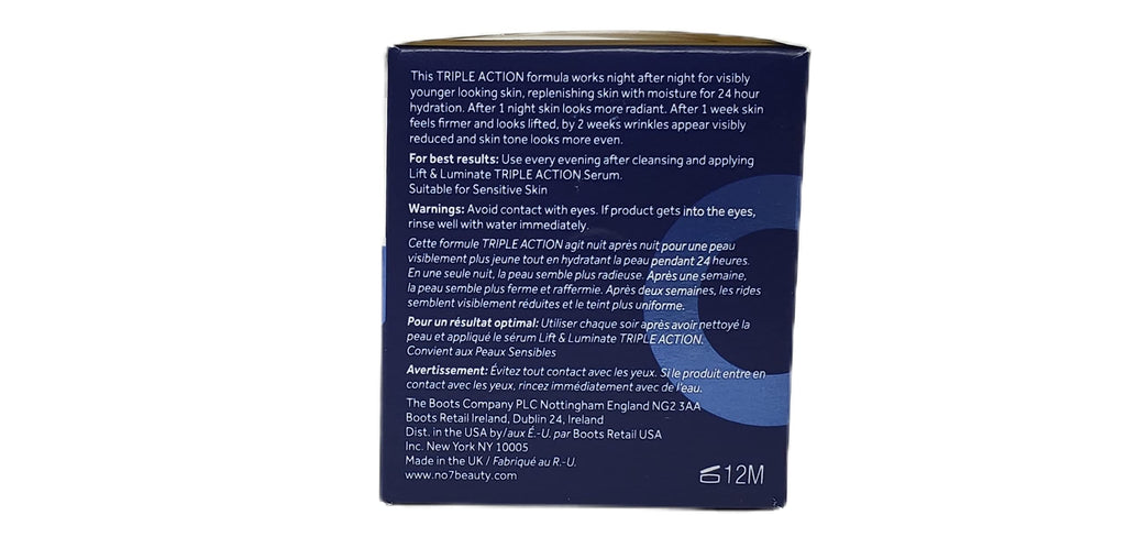 No.7 Lift & Luminate Day & Night Cream Bundle — Fragrance Free, SPF 30, 1.69 fl oz Each