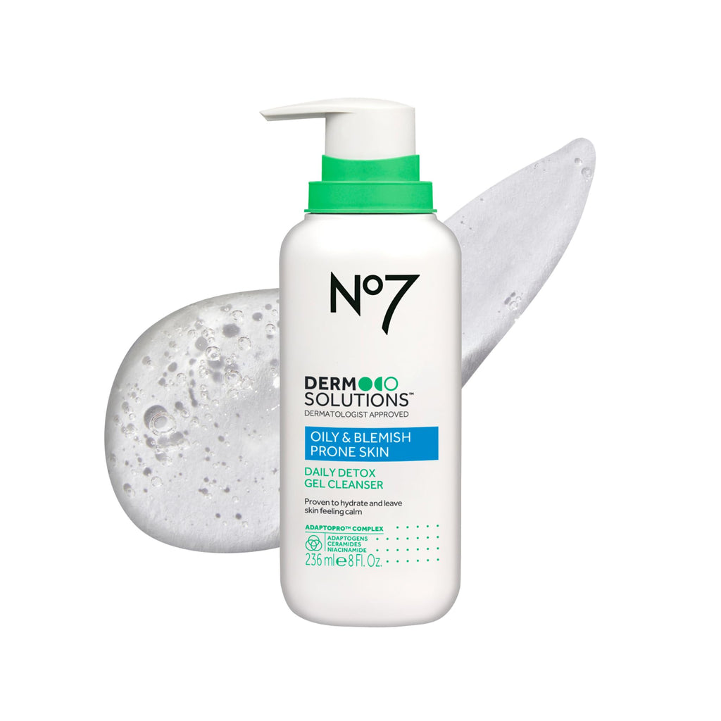 No7 Derm Solutions Daily Detox Foaming Cleanser | Ceramides, Niacinamide & Adaptogens